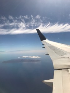 Image of Hawaii from a plane.