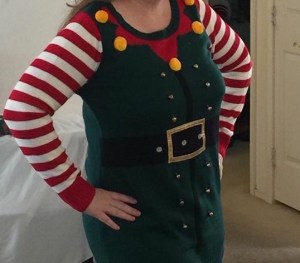 Image of a woman wearing an elf outfit