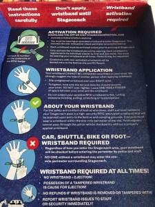 Image of Stagecoach Wristband Instructions
