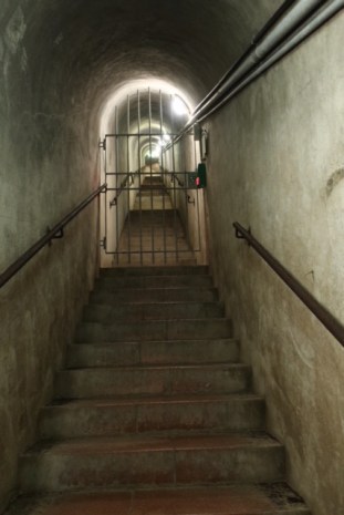 Image of the stairway leading to Nazi bunkers.