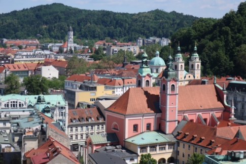 Image of Ljubljana from above.