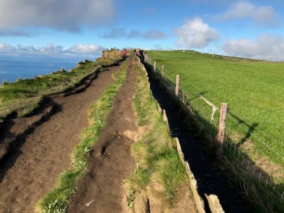 Image of paths at the Cliffs of Moher