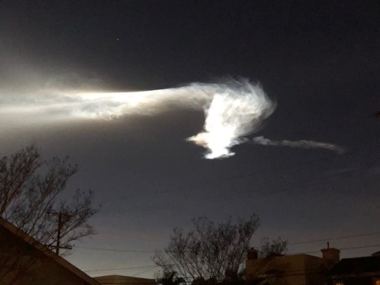 Image of Rocket Smoke Over Southern California