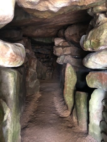Image of the interior of West Kennet Long Barrow