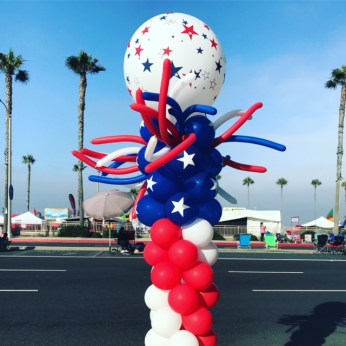 Image of July 4th Huntington Beach Decor